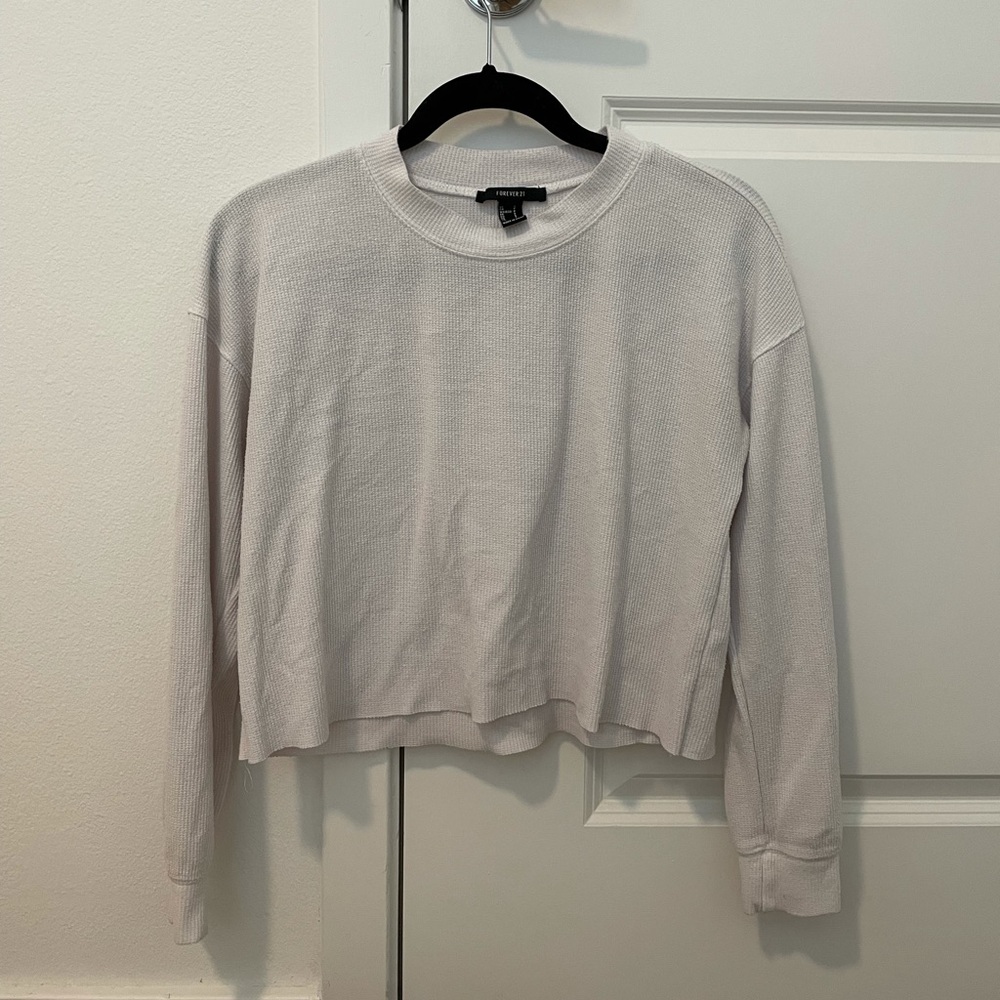 Forever21 Lilac Waffle Knit Long Sleeve
